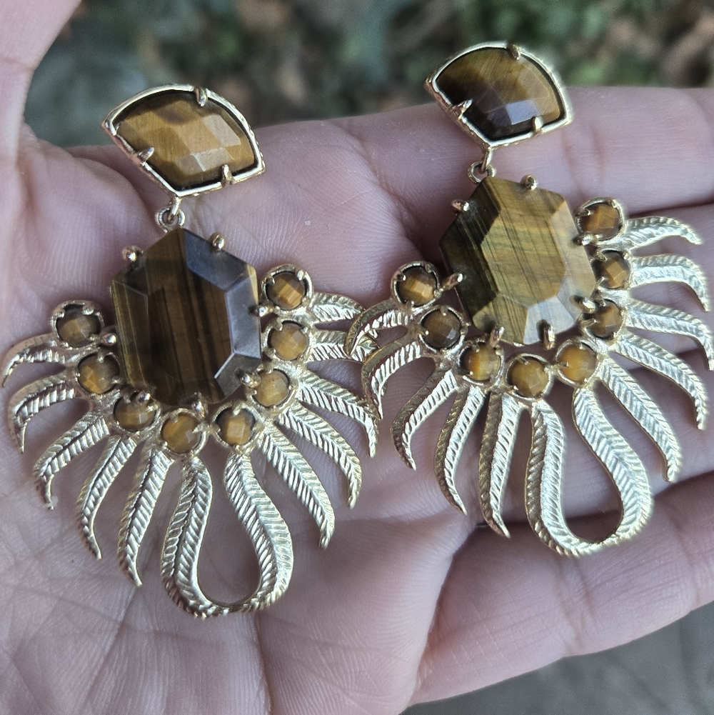 Kendra Scott Rare Vintage Fallon Earrings - Picture 2 of 6